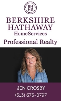 Berkshire Hathaway Home Services - Jen Crosby 513-675-0797 with picture of Jen